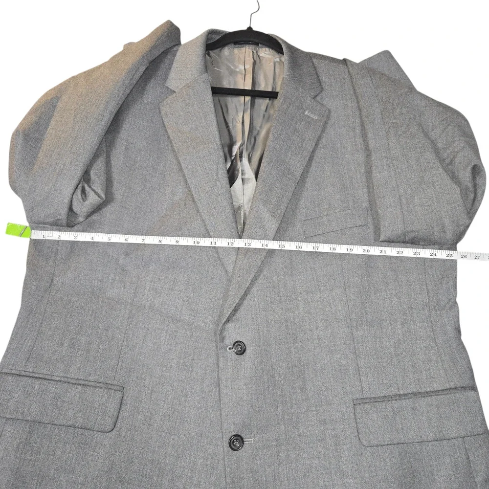 Alexandre London Savile Row Mens Blazer Suit Jacket Size UK 52 Regular Wool Gray